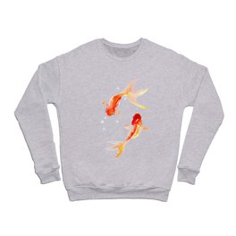 Goldfish, Two Koi Fish, Feng Shui, yoga Asian meditation design Crewneck Sweatshirt