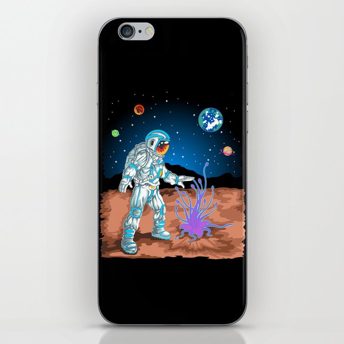 astronaut on mars iPhone Skin