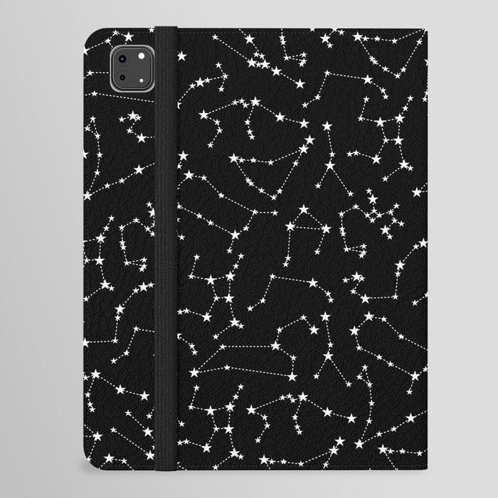 Zodiac Star Constellations Pattern iPad Folio Case
