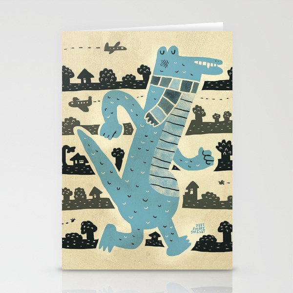 Gator Goes for a Stroll Stationery Cards