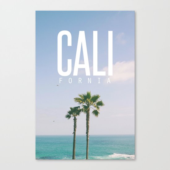CALI FORNIA Canvas Print