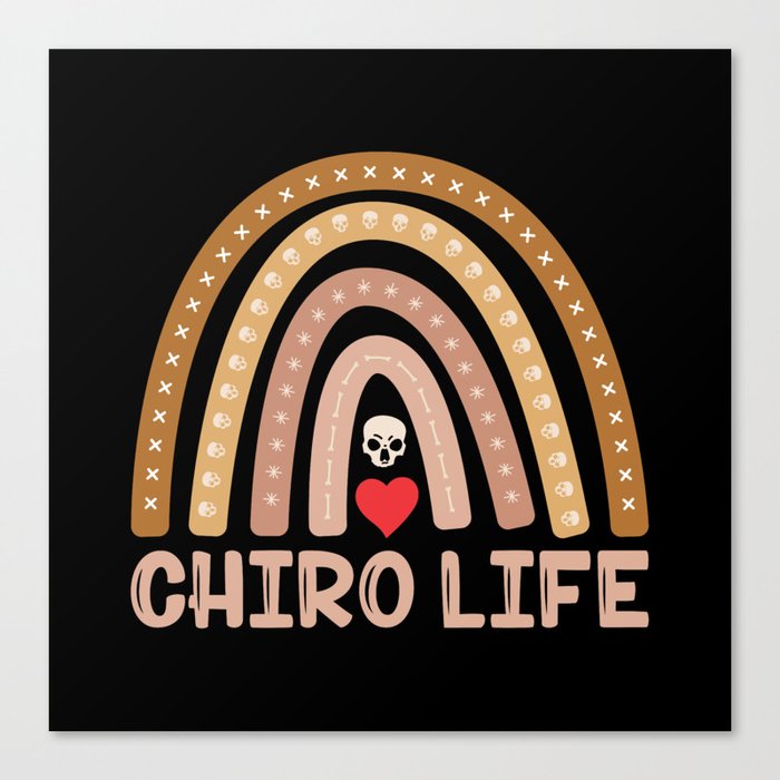 Chiropractic Chiro Life Spine Chiropractor Canvas Print
