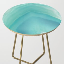 Geode Crystal Turquoise Side Table