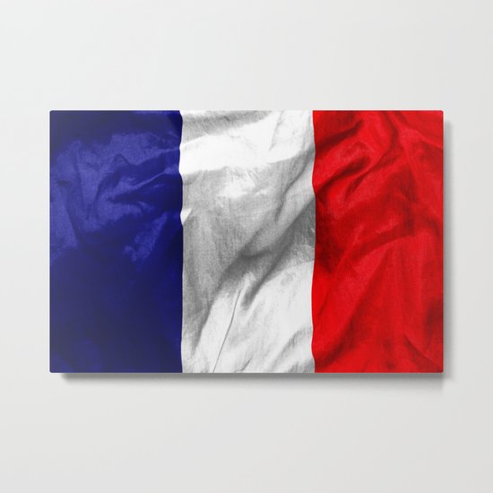 France Flag Metal Print