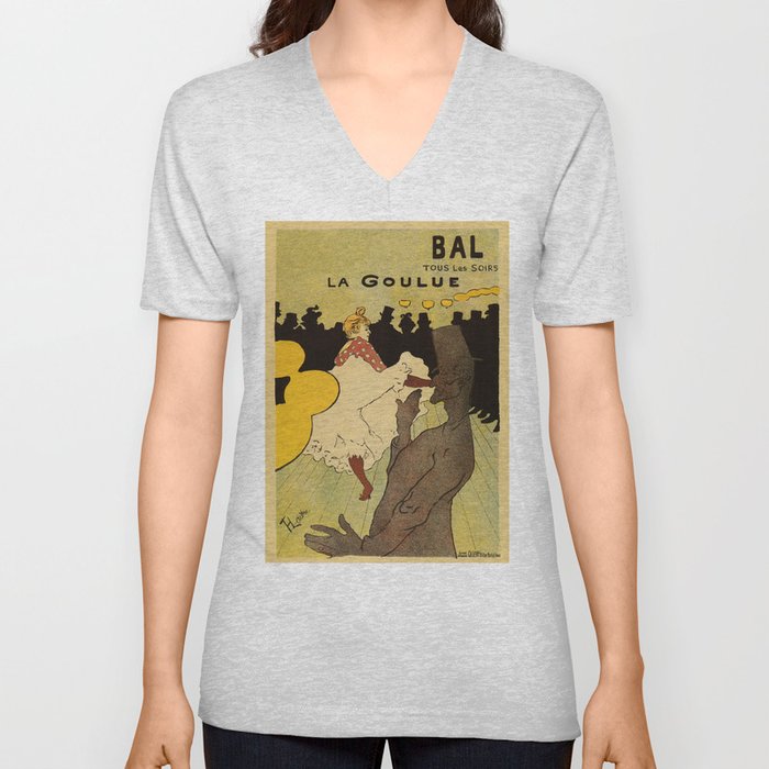 Paris nightlife 1891 Toulouse Lautrec V Neck T Shirt