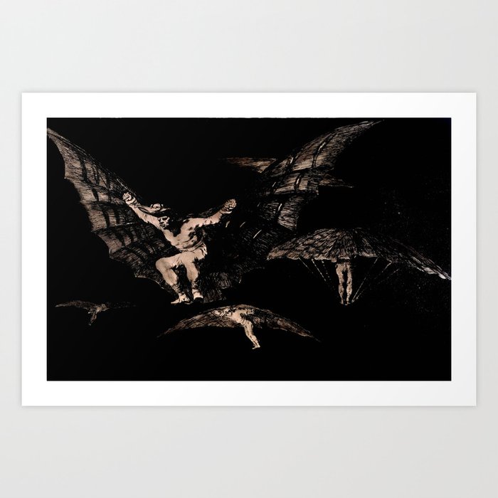 Francisco Goya "Where There's a Will There's a Way (A way of Flying)" Art Print
