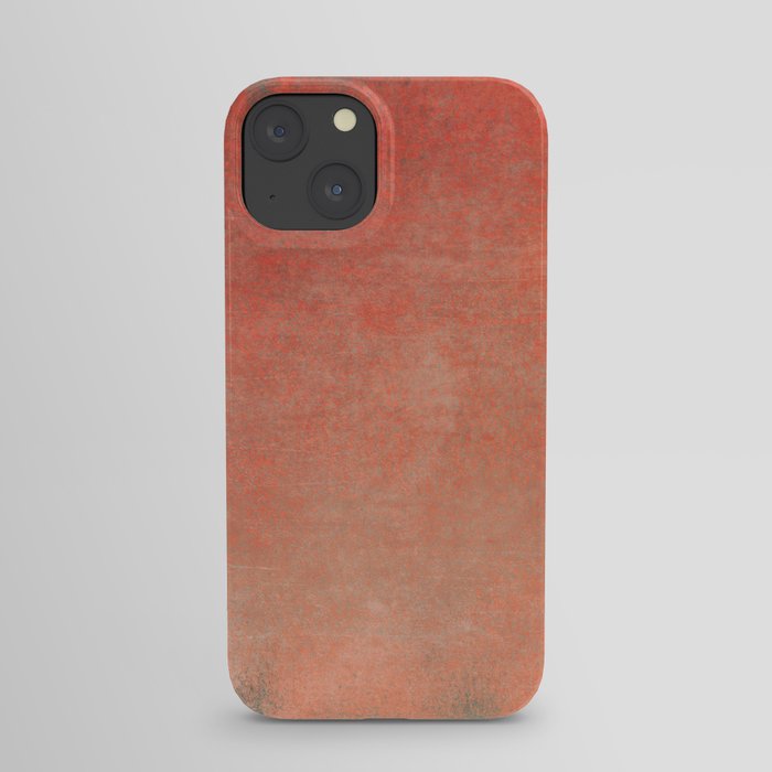 Minimal Abstract Orange Colorfield Painting 02 iPhone Case