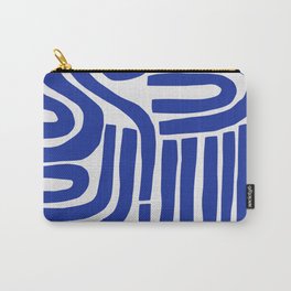 S and U Carry-All Pouch | Curated, Blueart, Stripe, Boho, Bold, Graphicdesign, Pattern, Digital, Bluepattern, Acrylic 