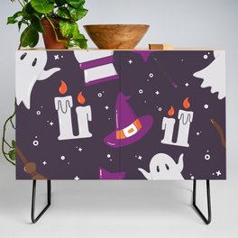 Scary Halloween Background Credenza