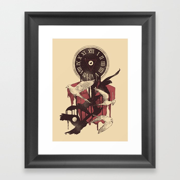 Existence in Time and Space Framed Art Print