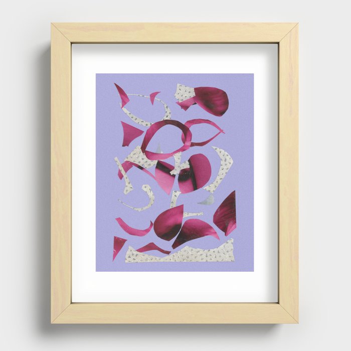 Abstract Onion Crying Collage Recessed Framed Print