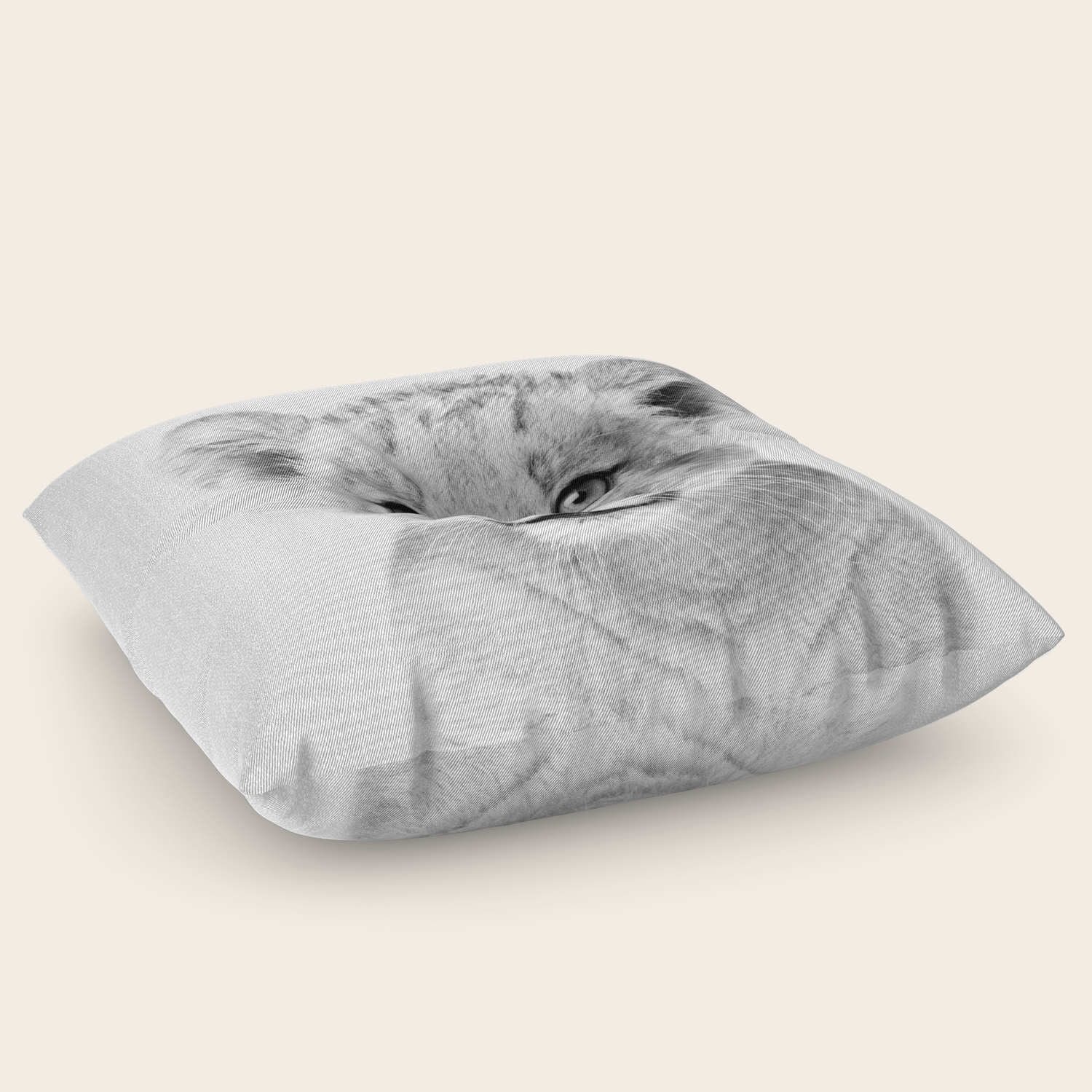 Baby Lion Black White Floor Pillow By Galdesign Society6