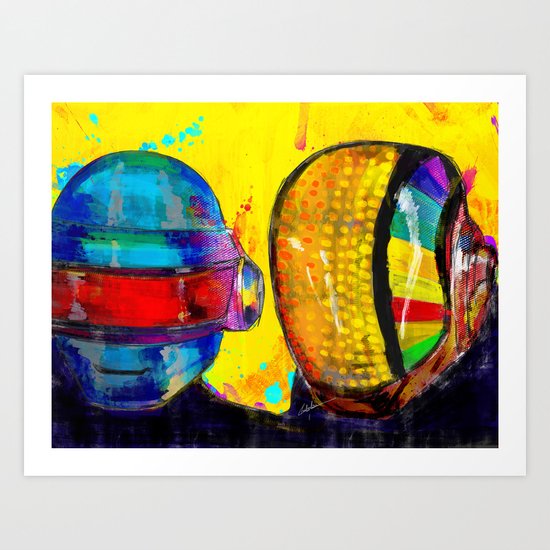 Daft Punk Art Print