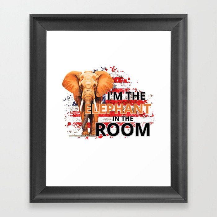I’m the Elephant in the room Framed Art Print