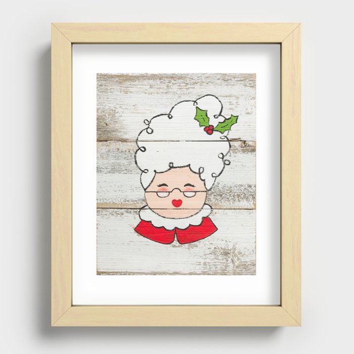 Mrs. Claus Recessed Framed Print