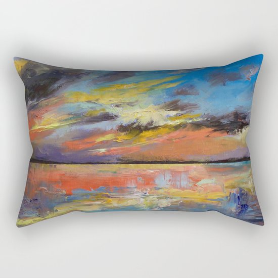 Key West Florida Sunset Rectangular Pillow