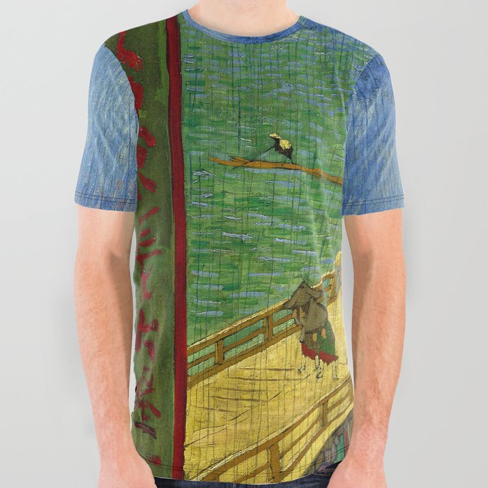 Vincent van Gogh "Bridge in the rain (after Hiroshige)" All Over Graphic Tee