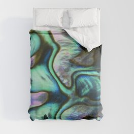 Green And Blue Abalone Pearl Shell Comforter