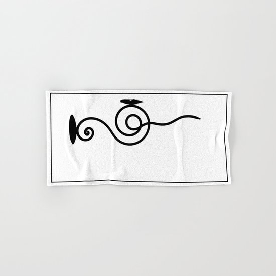 Candle Stick Hand & Bath Towel