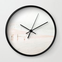 At the beach ten (part two of a diptych) - Minimal Beach - Ocean Sea photography Wall Clock