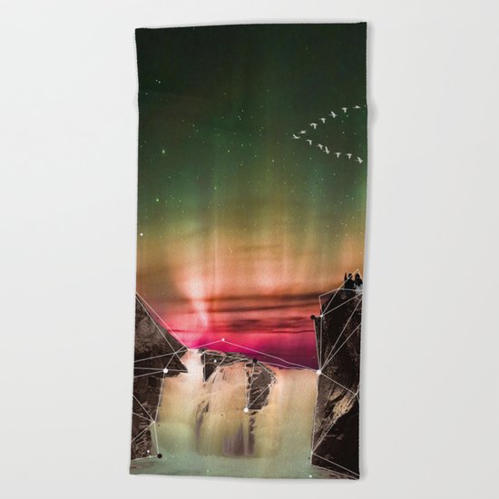 ROMANTIC WATERFALL Beach Towel