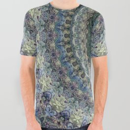 Pastel green and blue mandala All Over Graphic Tee