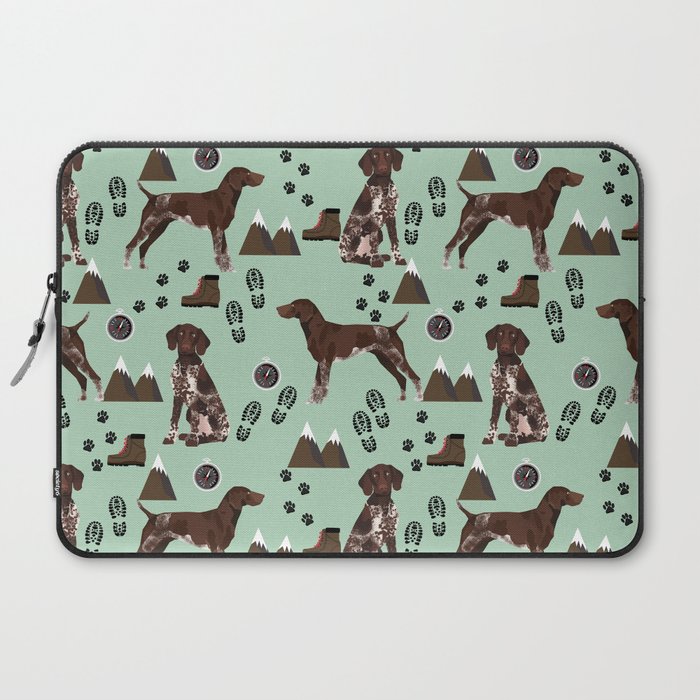 German Shorthair Pointer Mountain Hiking Hiker Outdoors Camping