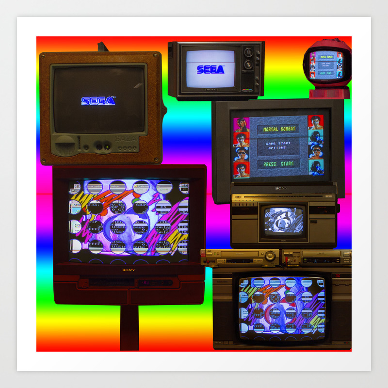Retro Tv Rainbow Art Print By Austincsettle Society6