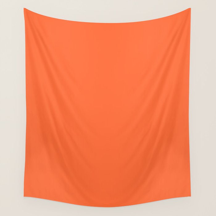 Smashed Pumpkin - solid color Wall Tapestry by makeitcolorful  Society6