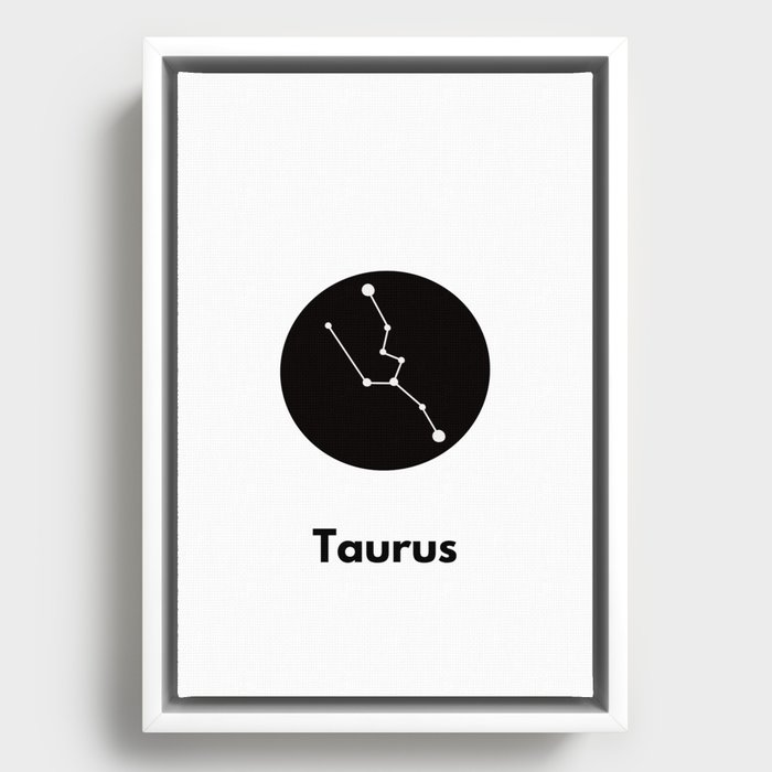 Taurus Framed Canvas