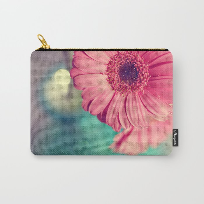 Pink Gerbera Daisy Carry-All Pouch