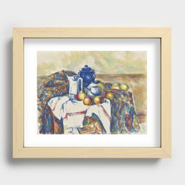 Still life with fruit - Paul Cezanne Recessed Framed Print