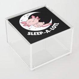 Sleep A Lotl Axolotl Lovers Cute Animals Relax Acrylic Box