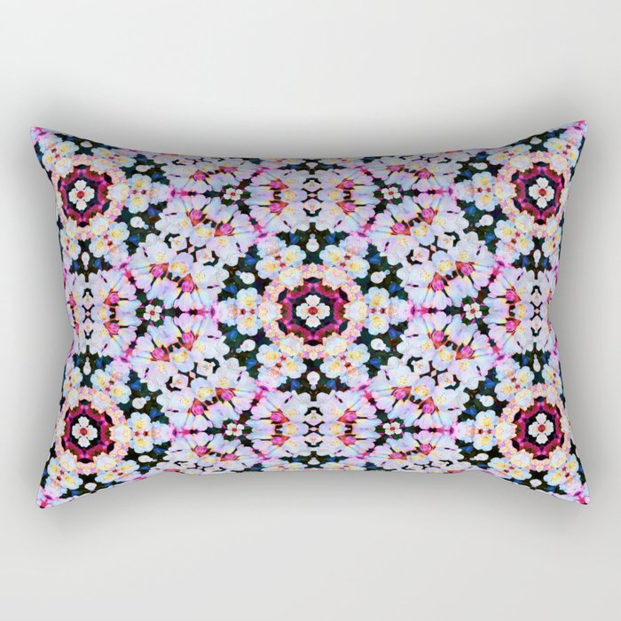 Kaleidoscope Flowers  Rectangular Pillow