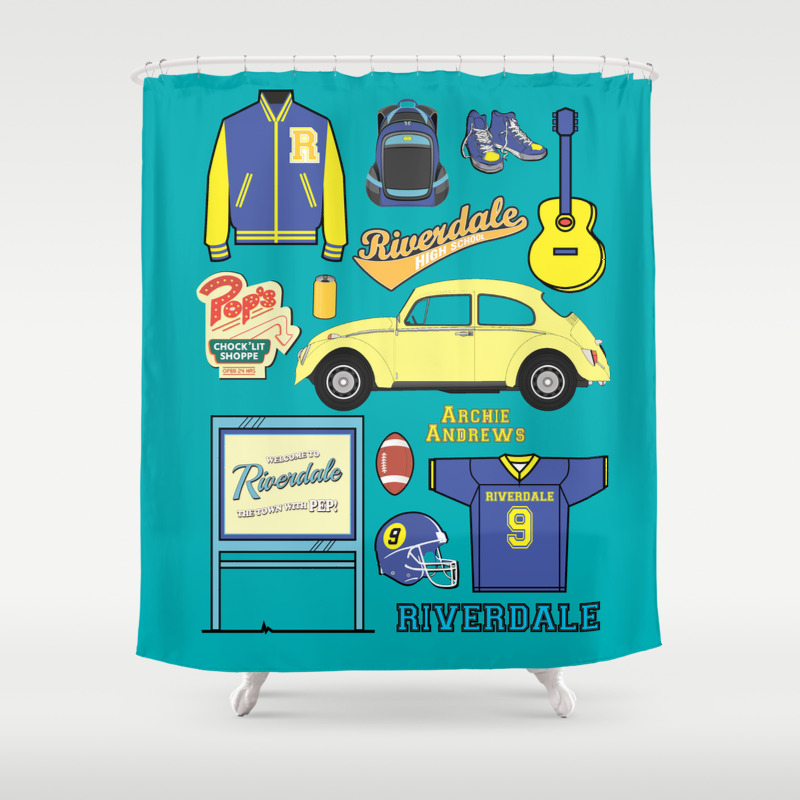 Archie Andrews Riverdale Set Shower Curtain By Nazeli Society6