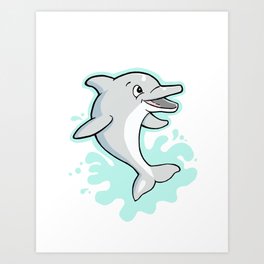dolphin  Art Print
