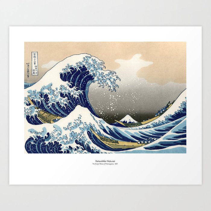 The Great Wave by Katsushi Hokusai Art Print