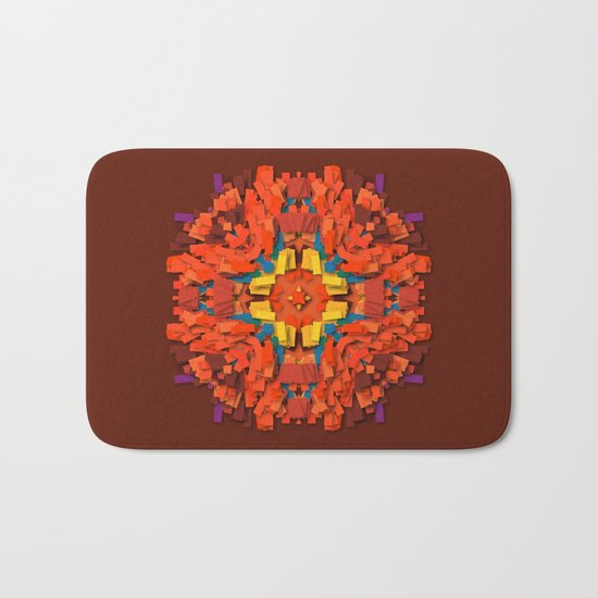 red round accumulation Bath Mat
