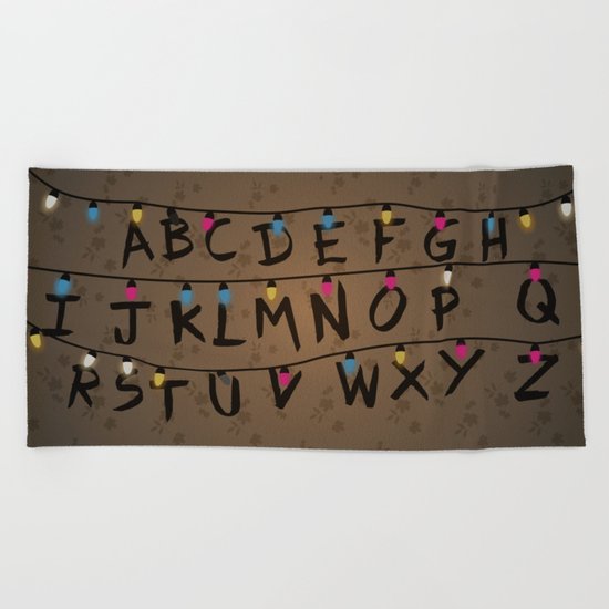 Stranger things ABC Beach Towel