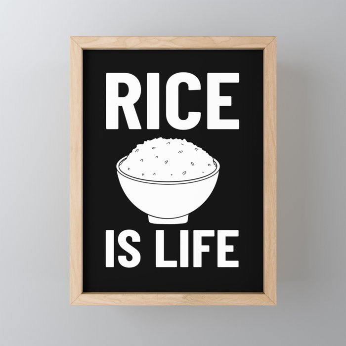 Rice Japanese Bowl Cooker Pot Maker Framed Mini Art Print