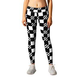 gingham black and white back ground plaid houndstooth vaporwave synthwave outrun Leggings | Black, Ska, Synthwave, Vintage, Cool, White, 90S, Graphicdesign, Aesthetic, Gingham 
