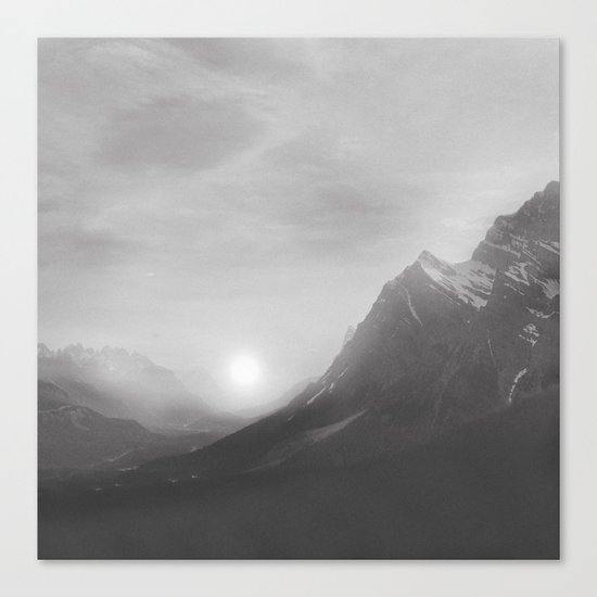 Pastel vibes 08 Black and White Canvas Print