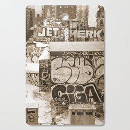 NYC Sepia | Street Photography Cutting Board