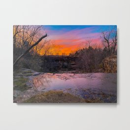 Tranquillity  Metal Print | Wisconsin, Color, Photo, Reflection, Digital, Water, Park, Sunset 