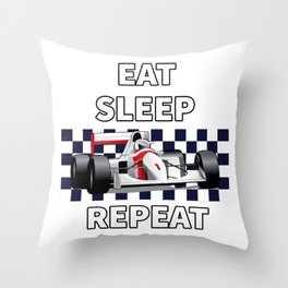 Eat Sleep Formula Repeat Throw Pillow