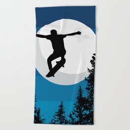 The perfect ollie trick Beach Towel