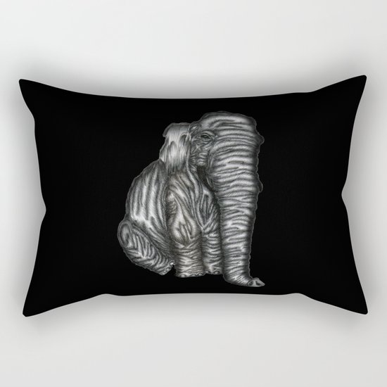 Herman in Black Rectangular Pillow