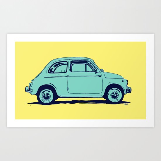 Fiat 500 Art Print