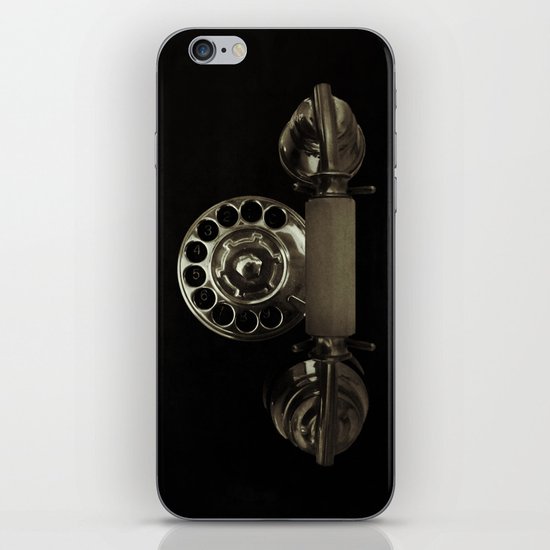 Old rotary dial phone iPhone & iPod Skin