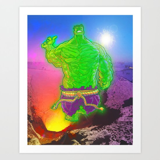 Incredible Hulk Art Print